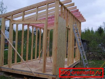 Shed okvir z enostransko streho