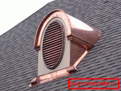 Dormer okno za podstrešje prezračevanje