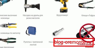 Orodje za rezanje kovinskega profila