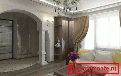 Zasnova dnevne sobe z lokom