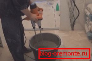 Priprava raztopine z vrtalnikom s šobo Priprava raztopine z vrtalnikom s šobo