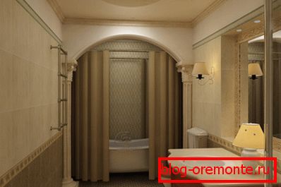 Arched odprtina s podpornimi stebri Arched odprtina s podpornimi stebri