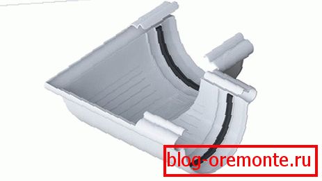 Element z gumijastimi tesnili