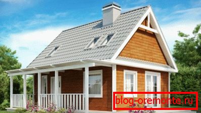 Skica design kočo s podstrešjem. Skica design kočo s podstrešjem.
