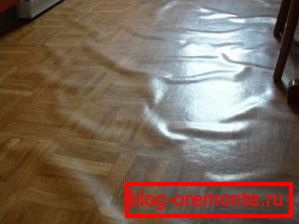 Če materiala ni dovoljeno ležati, se lahko po polaganju zdi napihnjen Če materiala ni dovoljeno ležati, se lahko po polaganju zdi napihnjen