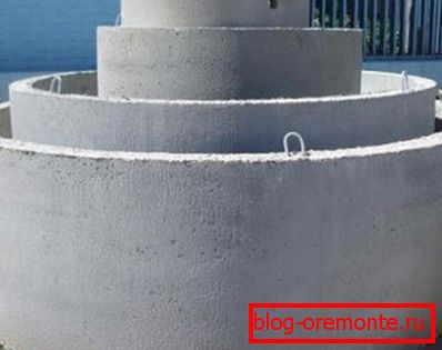 Fotografije armiranih betonskih obročev.