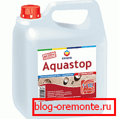 Vodotesni premaz za betonski dnom Akvastop Vodotesni premaz za betonski dnom Akvastop