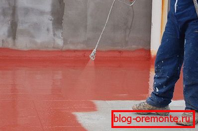 Hidroizolacijo tal s tekočim gumom