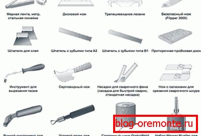 Orodja za polaganje linoleja