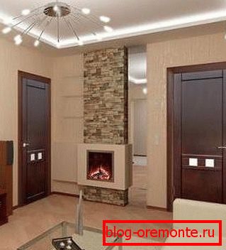 V dekoraciji prostora uporabljamo temno rjava vrata V dekoraciji prostora uporabljamo temno rjava vrata