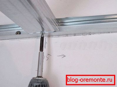 Vgradnja stropnega okvirja Vgradnja stropnega okvirja