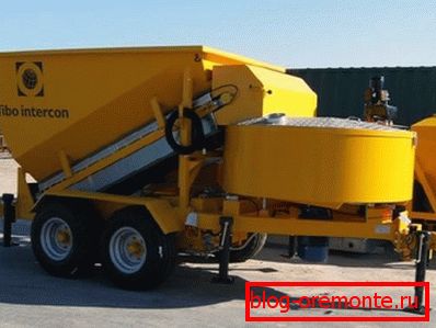 Mini betonski stroj na kolesih v obliki avto prikolice Mini betonski stroj na kolesih v obliki avto prikolice