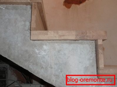 Vgradnja lesa na betonske stopnice Vgradnja lesa na betonske stopnice