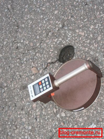 Pri fotografiranju - določitev stopnje zbijanja prevleke. Pri fotografiranju - določitev stopnje zbijanja prevleke.