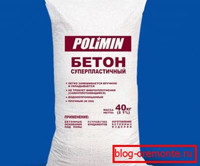 V foto-suhem betonu v vrečki, pripravljeni za uporabo. V foto-suhem betonu v vrečki, pripravljeni za uporabo.