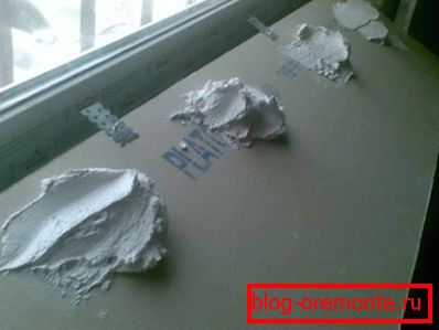 Postavitev lepila na suhomontažo Postavitev lepila na suhomontažo