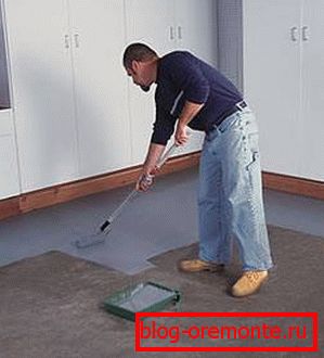 Barvanje betonske baze Barvanje betonske baze