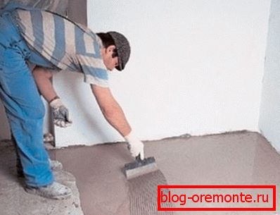 Pred polaganjem laminata na betonsko tla je potrebno izravnati Pred polaganjem laminata na betonsko tla je potrebno izravnati
