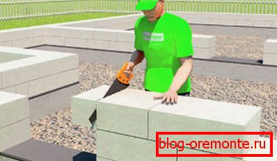Montaža blokov gaziranih betonov Montaža blokov gaziranih betonov