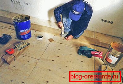 Priprava tal za polaganje laminata