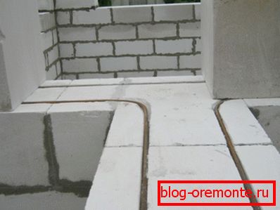Ploščo ojačanje blokov iz gaziranih betonov Ploščo ojačanje blokov iz gaziranih betonov