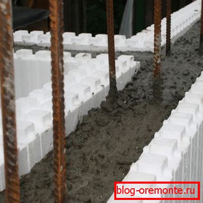 Uporaba pene v kombinaciji z betonom Uporaba pene v kombinaciji z betonom