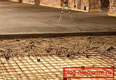Primer konstrukcije ustrezno betonskega dna Primer konstrukcije ustrezno betonskega dna