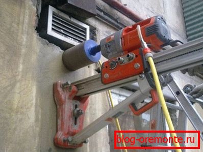 Profesionalna oprema za vrtanje lukenj v betonu