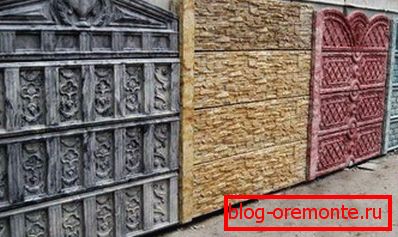 Različne izvedbene izvedbe betonskih odsekov za ograje Različne izvedbene izvedbe betonskih odsekov za ograje