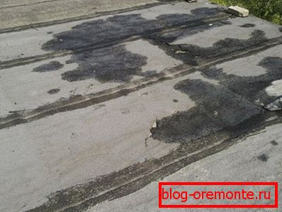 Popravila strehe valjanega materiala