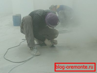 Brušenje betonskega dna s svojimi rokami doma Brušenje betonskega dna s svojimi rokami doma