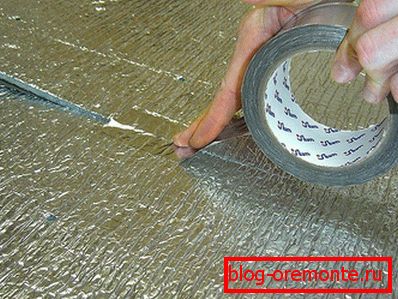 Lepljenje spojev z aluminijasto folijo Lepljenje spojev z aluminijasto folijo