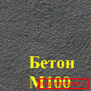 Struktura betona M100 Struktura betona M100