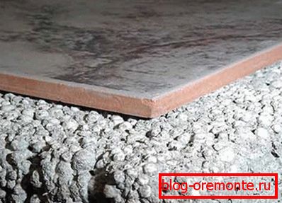 Struktura cementne gnojevke z ekspandirano glino Struktura cementne gnojevke z ekspandirano glino