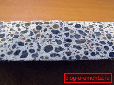 Izgleda kot beton v rezu. In kako je to označeno na risbah?