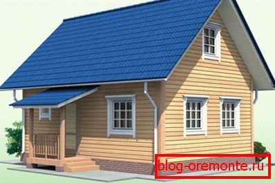 Типовой 3D hišni projekt s podstrešjem Типовой 3D hišni projekt s podstrešjem