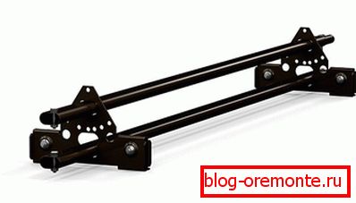 Tubular snegozaderzhatel za faltsevy streho