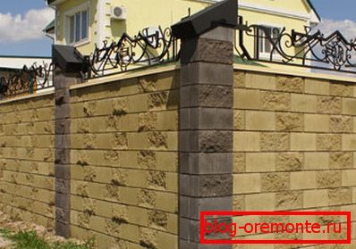 Betonski blok ograje Betonski blok ograje