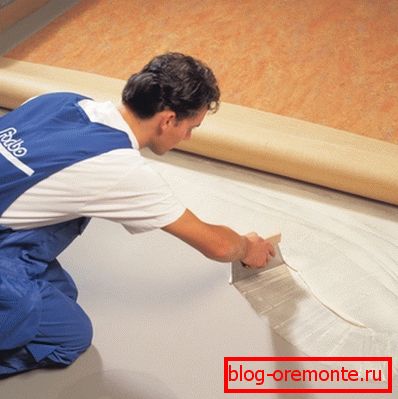 Polaganje linoleja na betonski podlagi Polaganje linoleja na betonski podlagi