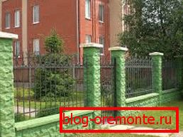 Možnost uporabe betonskih kapic na ograji