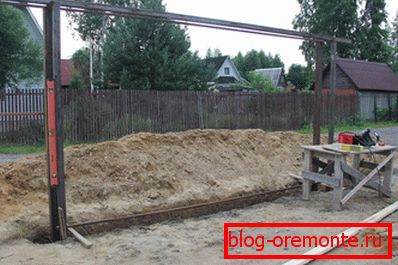 Namestitev vrat vijačne podlage za drsna vrata
