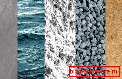 Voda, cement, drobljen kamen in pesek - glavne sestavine betonske raztopine Voda, cement, drobljen kamen in pesek - glavne sestavine betonske raztopine