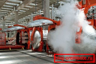 Tukaj je avtoklavna namestitev. S pomočjo je material dobil odlično moč in v relativno kratkem času (približno 12 ur) Tukaj je avtoklavna namestitev. S pomočjo je material dobil odlično moč in v relativno kratkem času (približno 12 ur)