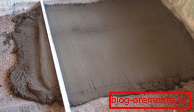 Uskladitev cementnega sloja Uskladitev cementnega sloja