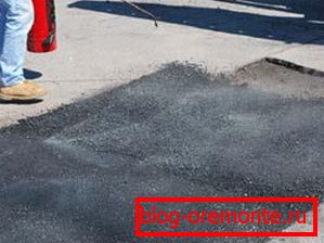 Krčenje asfaltnega betona Krčenje asfaltnega betona