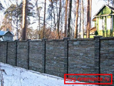 Armirana betonska ograja za deželo